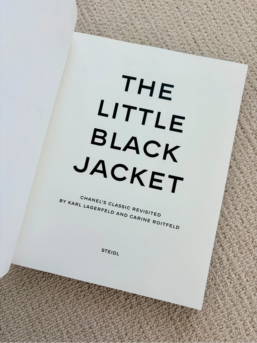 CHANEL Black & White 'The Little Black Jacket' Hardcover